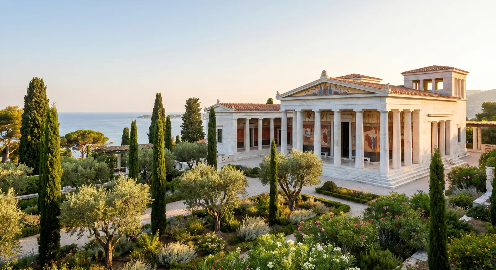 La Villa Kérylos à Beaulieu-sur-Mer, architecture grecque antique