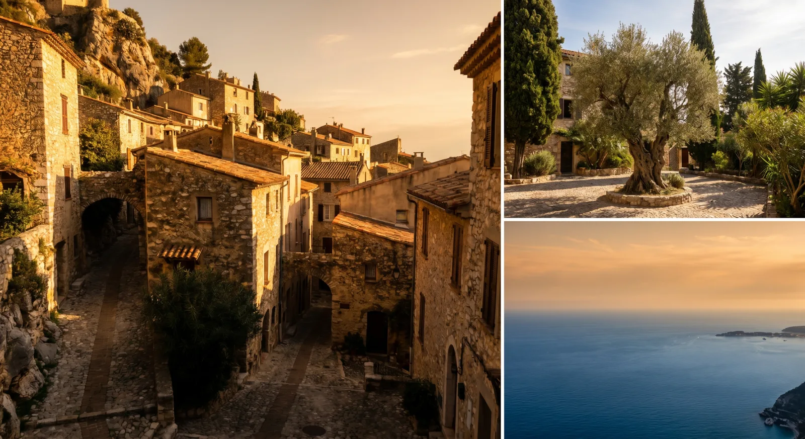 Village médiéval perché de Roquebrune avec ses ruelles en pierre